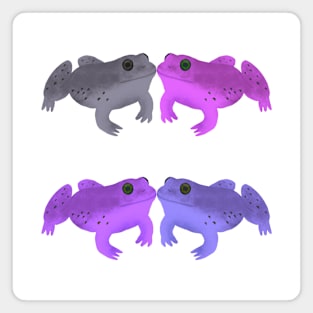 Bullfrog Buddies (Amethyst) Magnet